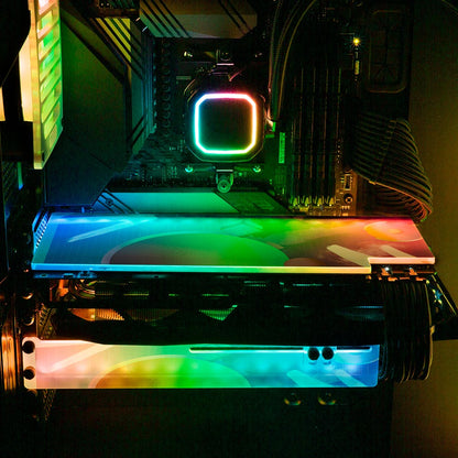 Vaporswavey RGB GPU Backplate - Devil May Create - V1Tech