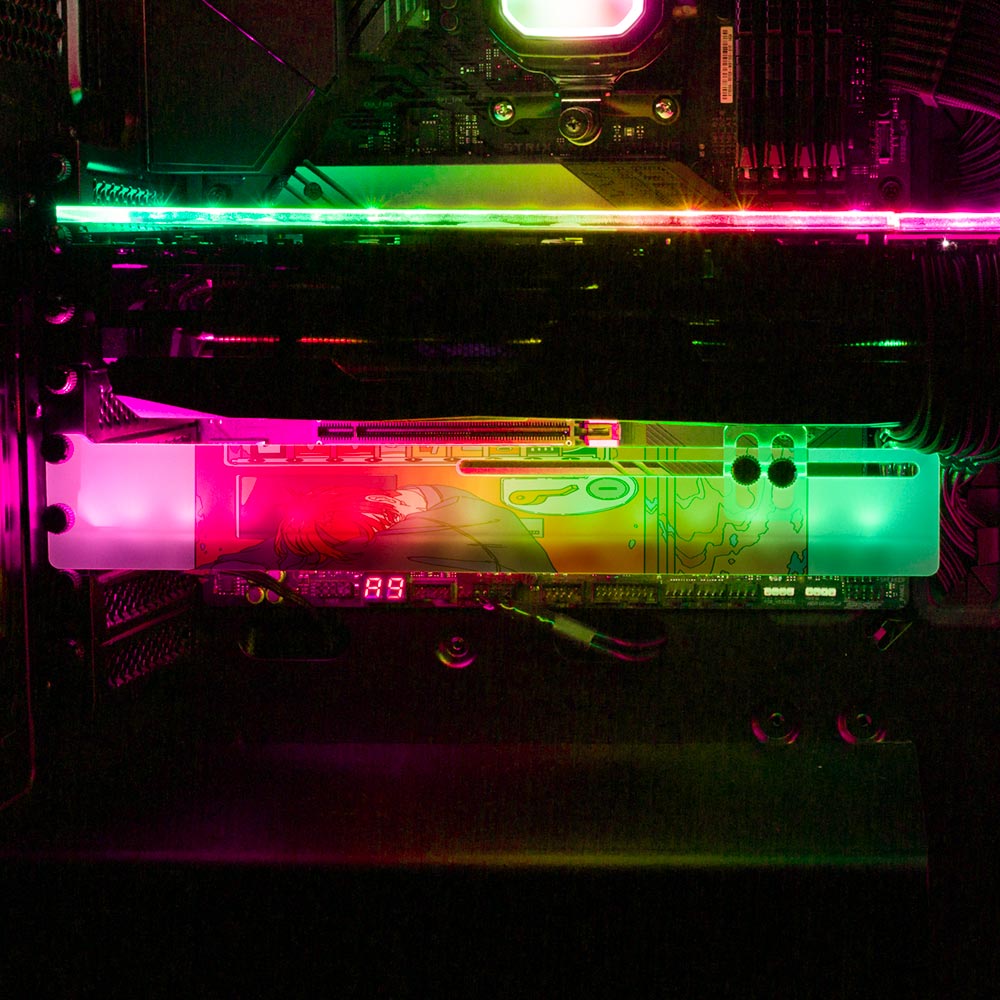 Vending Machine RGB GPU Support Bracket - Kuurakuu - V1Tech