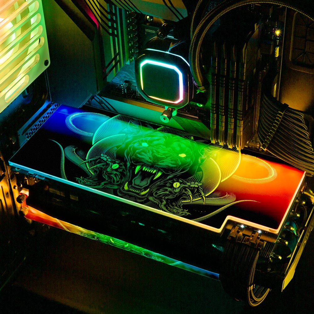 Venomous Rebirth RGB GPU Backplate - Daniele Caruso - V1Tech