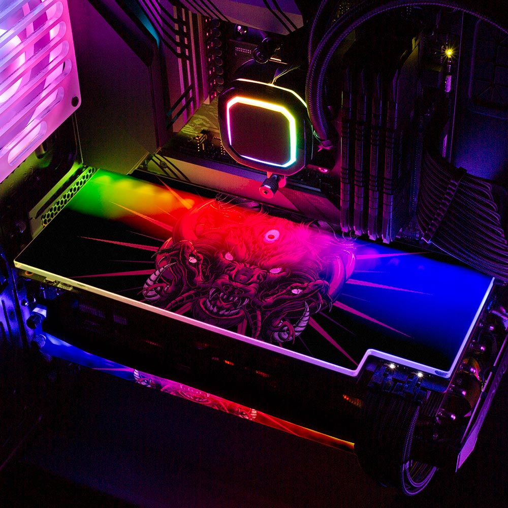 Vermilion RGB GPU Backplate - Daniele Caruso - V1Tech