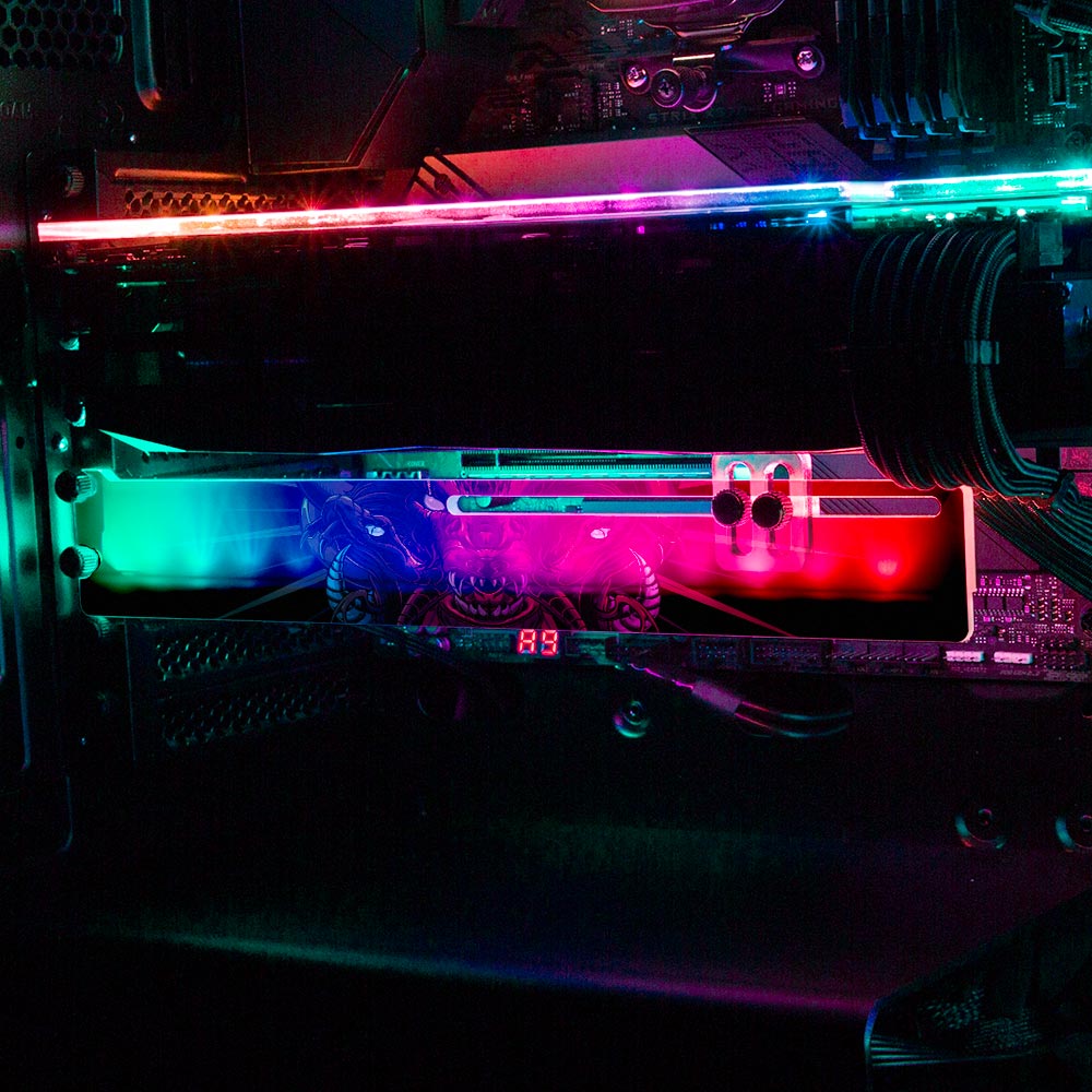 Vermilion RGB GPU Support Bracket - Daniele Caruso - V1Tech