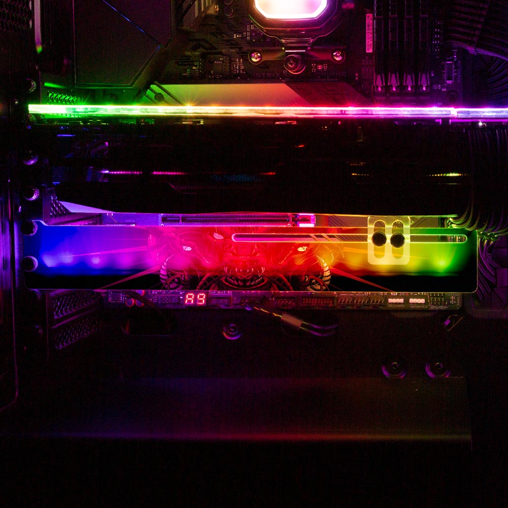 Vermilion RGB GPU Support Bracket - Daniele Caruso - V1Tech