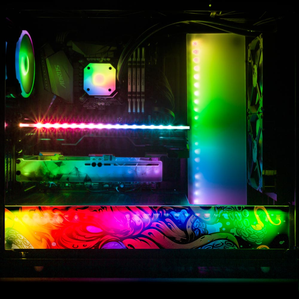 Violent Sea Creature RGB PSU Shroud Cover - Daniele Caruso - V1Tech