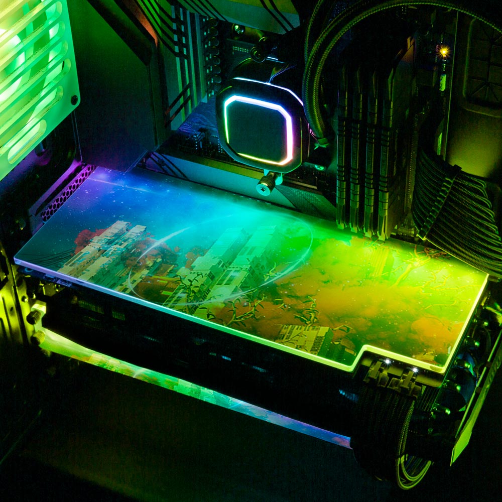 Virtual Roots RGB GPU Backplate - Dan Giuz - V1Tech