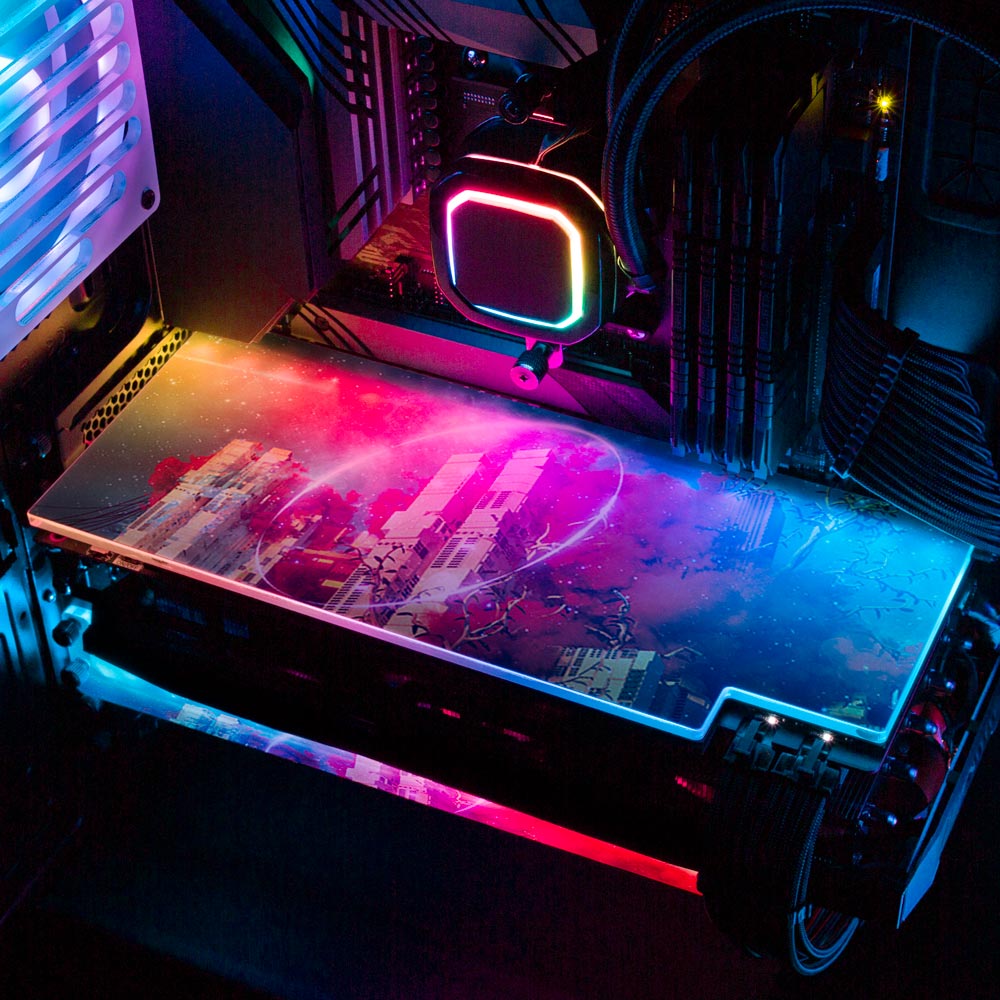 Virtual Roots RGB GPU Backplate - Dan Giuz - V1Tech