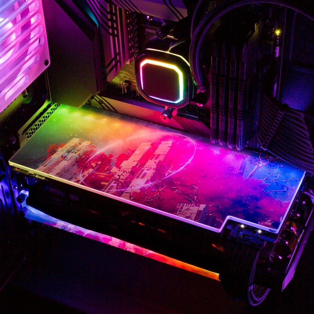 Virtual Roots RGB GPU Backplate - Dan Giuz - V1Tech