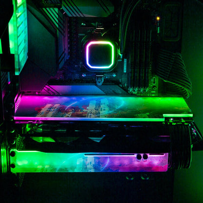 Virtual Roots RGB GPU Support Bracket - Dan Giuz - V1Tech