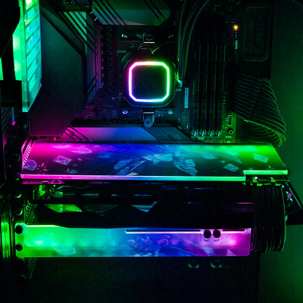 Void Queen RGB GPU Backplate - Ghost Data - V1Tech