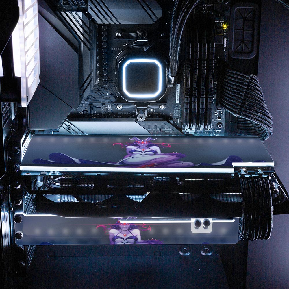 Void Walker Pinup RGB GPU Backplate - Ghost Data - V1Tech