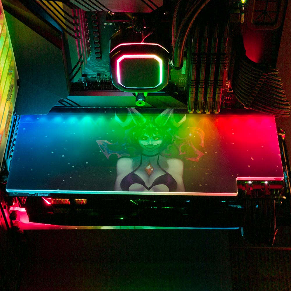 Void Walker RGB GPU Backplate - Ghost Data - V1Tech