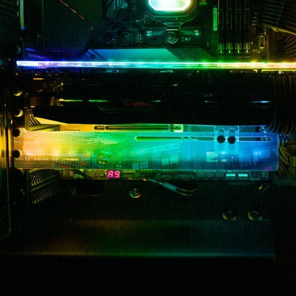 Waiting in the Rain RGB GPU Support Bracket - Seerlight - V1Tech