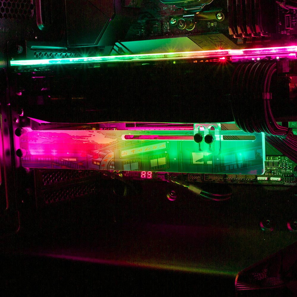 Waiting in the Rain RGB GPU Support Bracket - Seerlight - V1Tech