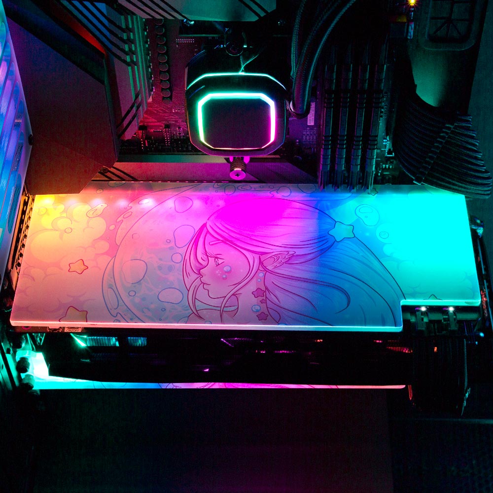 Water's Bond RGB GPU Backplate - Piumeli - V1Tech