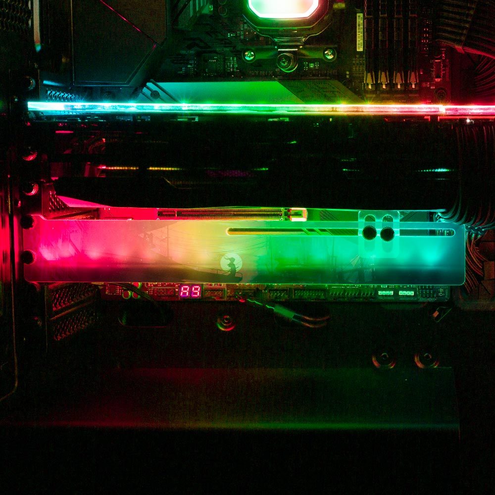 West of the Sun RGB GPU Support Bracket - Dan Giuz - V1Tech