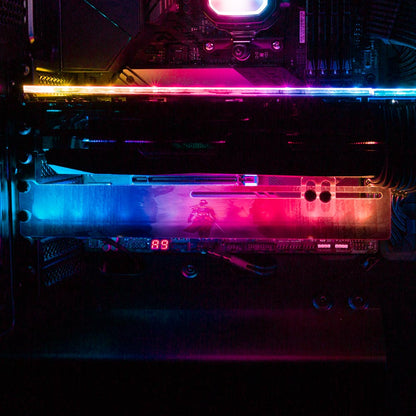 We've Been Surrounded RGB GPU Support Bracket - Itwasleo - V1Tech