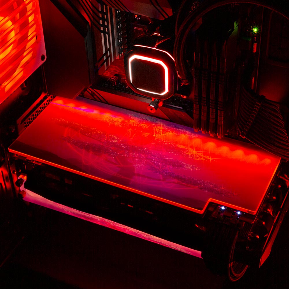 White Light RGB GPU Backplate - Itwasleo - V1Tech