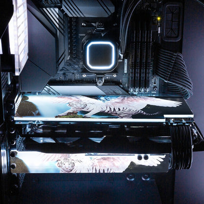 Winged Tiger Waterfall RGB GPU Backplate - Nogar007 - V1Tech