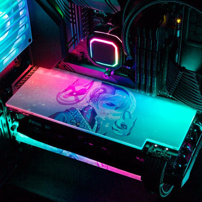 Witch Geisha RGB GPU Backplate - HeyMoonly - V1Tech