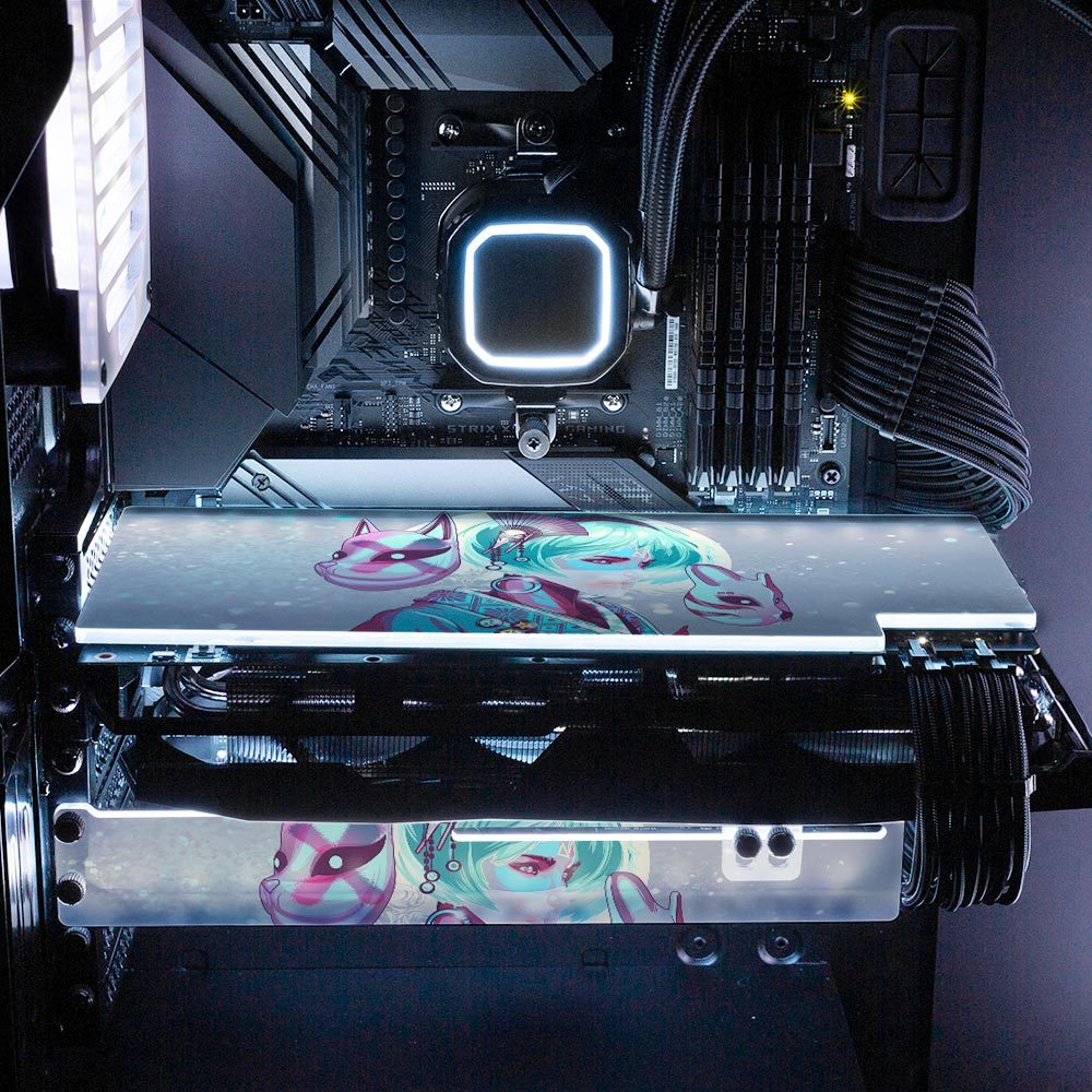 Witch Geisha RGB GPU Backplate - HeyMoonly - V1Tech