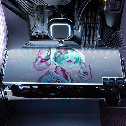 Witch Geisha RGB GPU Backplate - HeyMoonly - V1Tech