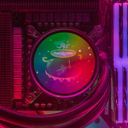 Witch's Cauldron AIO Cover for DeepCool Castle 240EX 280EX 360EX Addressable RGB - V1Tech