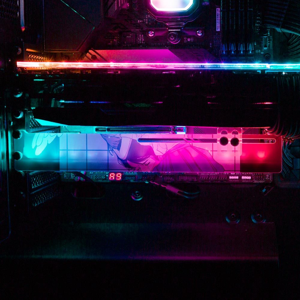 Won't Let Go RGB GPU Support Bracket - Annicelric - V1Tech