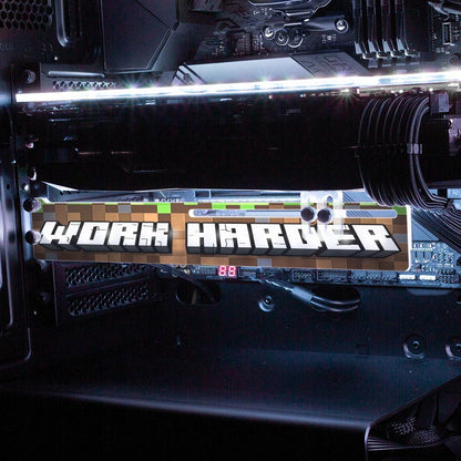 Work Harder RGB GPU Support Bracket - Devil May Create - V1Tech