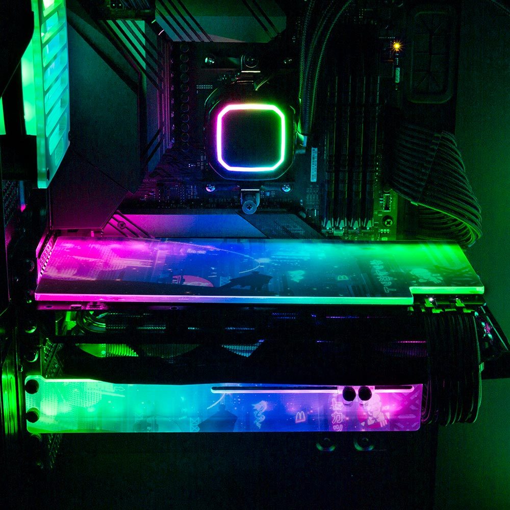 Worlds Traveler RGB GPU Backplate - Dan Giuz - V1Tech