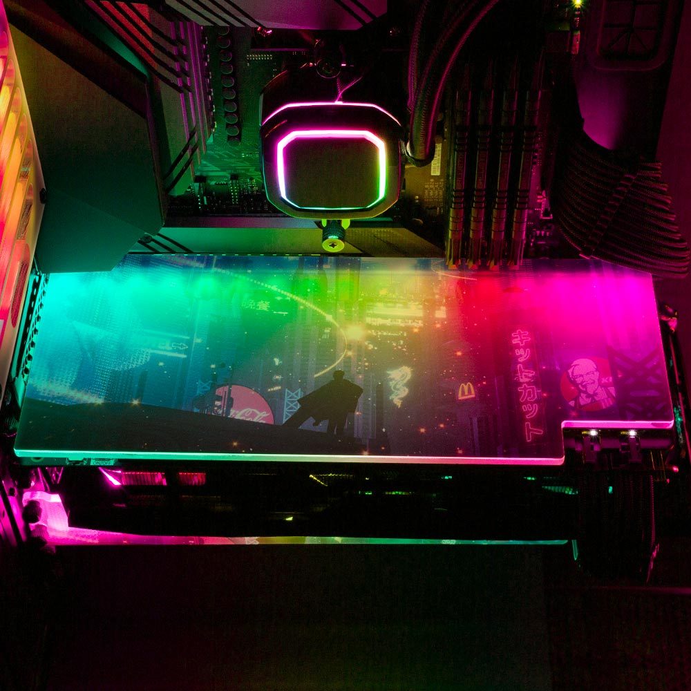 Worlds Traveler RGB GPU Backplate - Dan Giuz - V1Tech