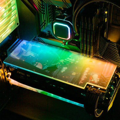 Worlds Traveler RGB GPU Backplate - Dan Giuz - V1Tech