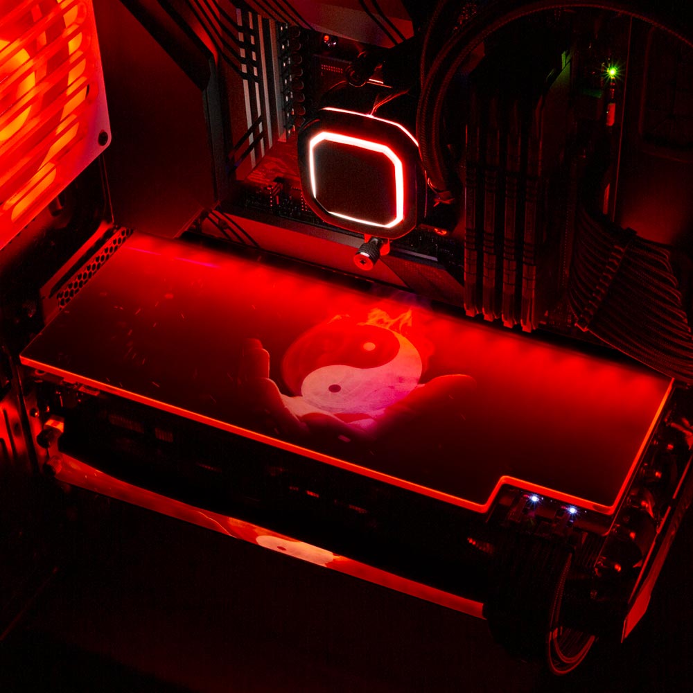 Yin Yang RGB GPU Backplate - Ismaeel Shaikh - V1Tech