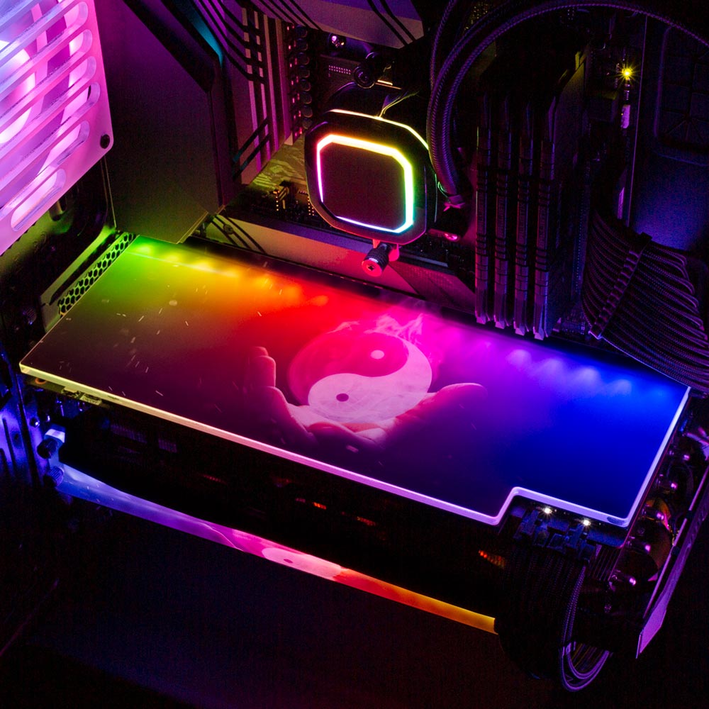 Yin Yang RGB GPU Backplate - Ismaeel Shaikh - V1Tech