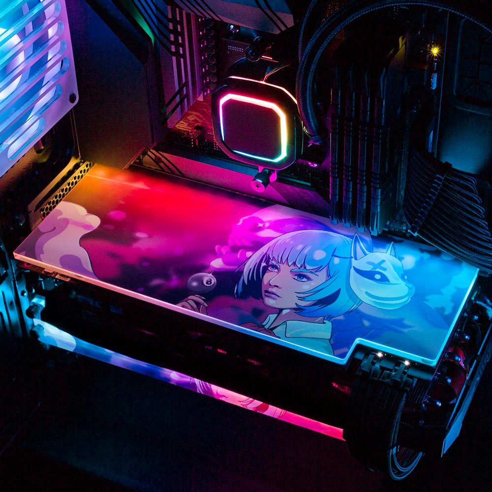 Yokai Demon RGB GPU Backplate - HeyMoonly - V1Tech