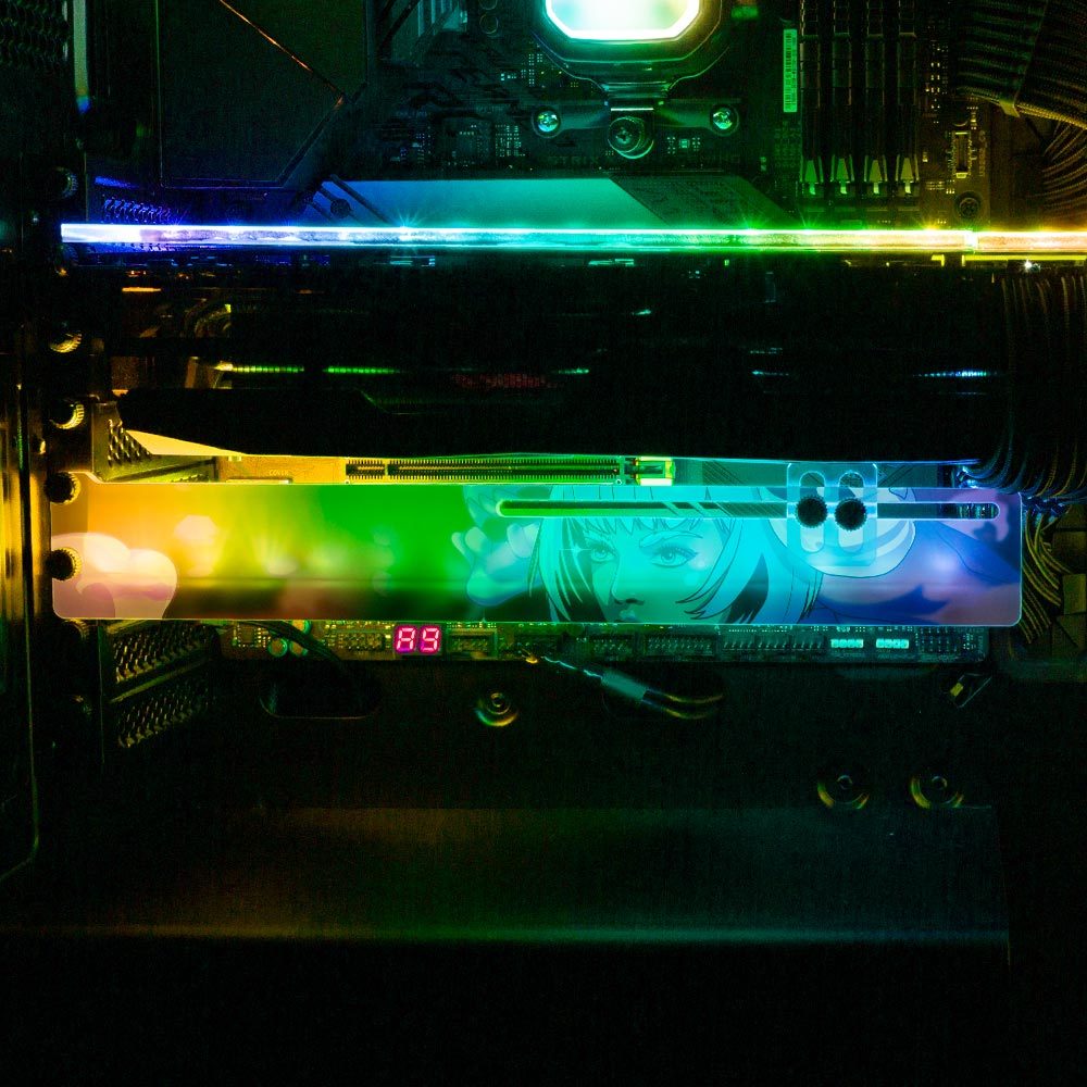 Yokai Demon RGB GPU Support Bracket - HeyMoonly - V1Tech