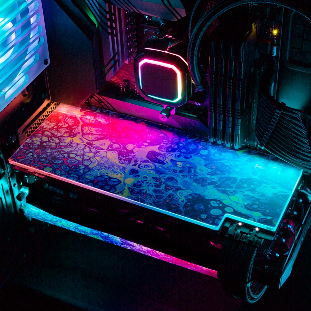 You'll be Alright RGB GPU Backplate - Geoglyser - V1Tech