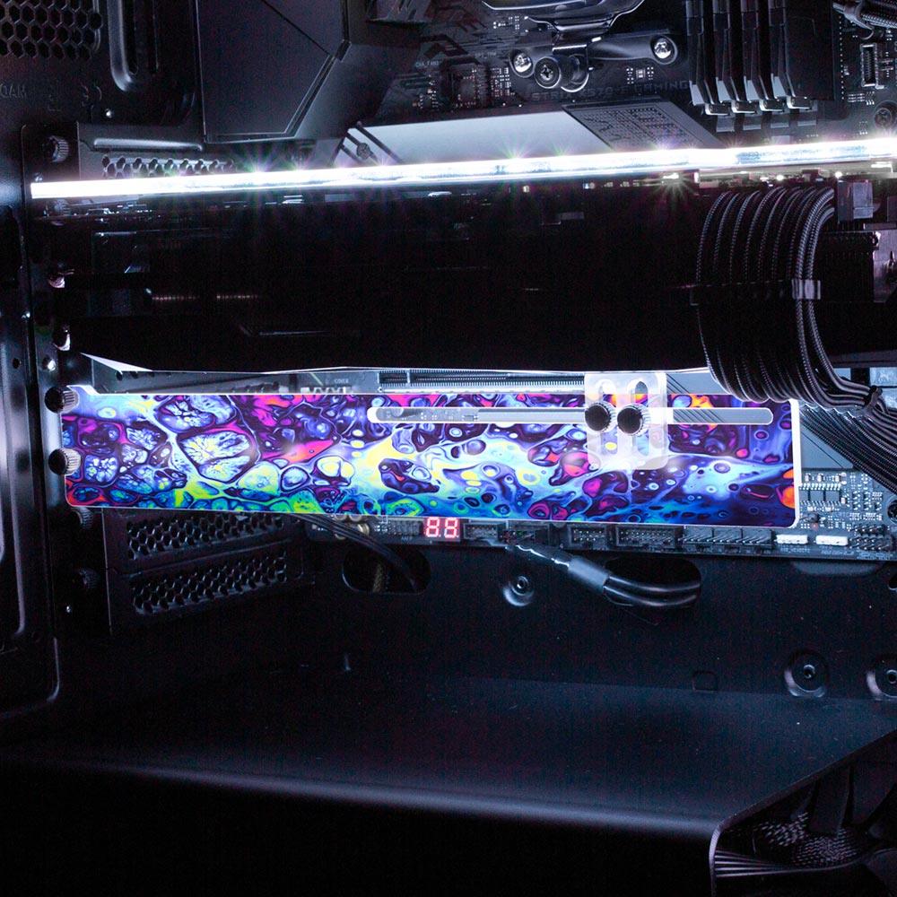 You'll be Alright RGB GPU Support Bracket - Geoglyser - V1Tech