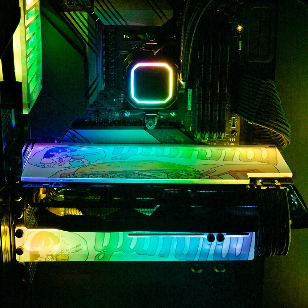 Yummy RGB GPU Support Bracket - Annicelric - V1Tech