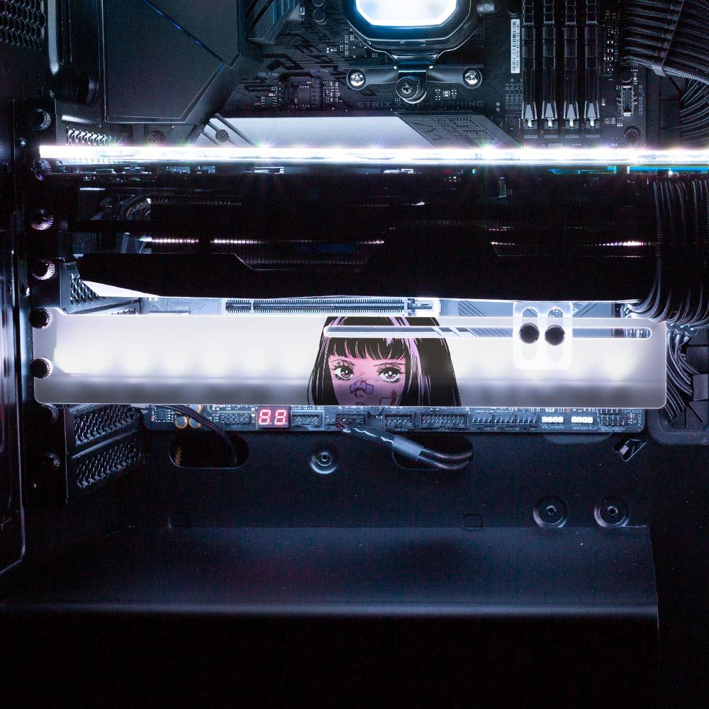 Zombie Apocalypse Snacks RGB GPU Support Bracket - Annicelric - V1Tech